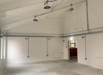 View of work on The Brain Charity's neuro-rehabilitation gym refurbishment