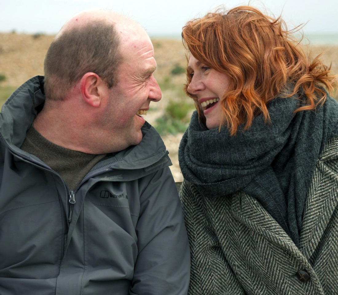 Ruby and her brother Paul smiling at each other