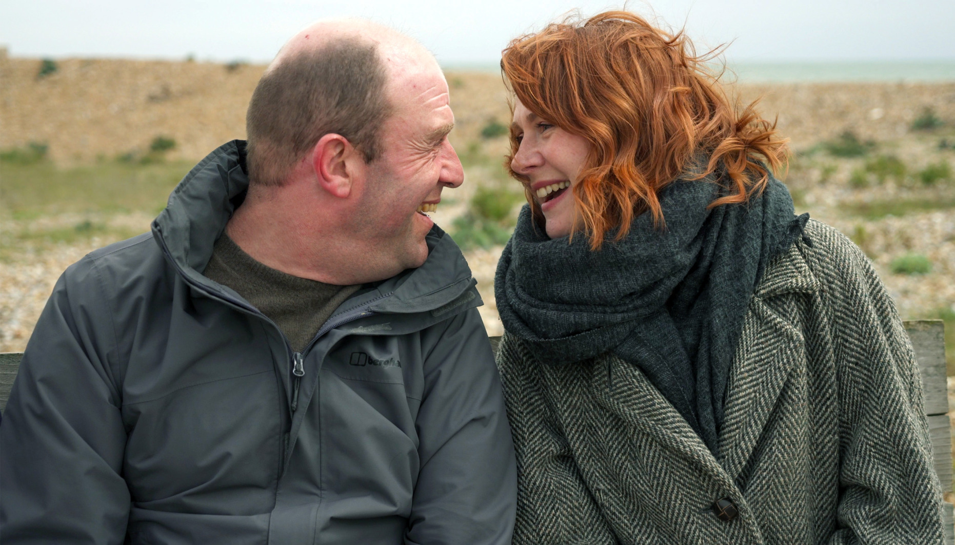 Ruby and her brother Paul smiling at each other