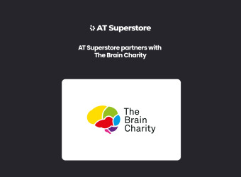 At Suoperstore partners with the Brain Charity. With logos