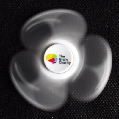 The Brain Charity fidget spinner in motion