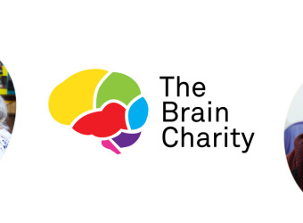 Jobs masthead showing some of the roles available at The Brain Charity